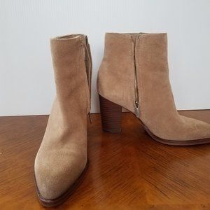 Sam Edelman tan suede booties